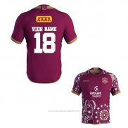 Maillot Queensland Maroons Rugby 2018-2019 Commemorative Font01