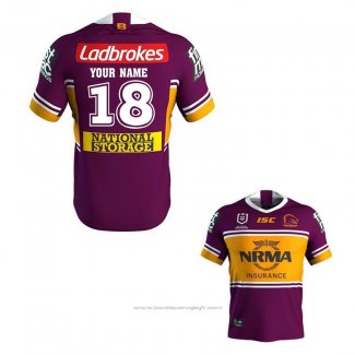 Maillot Brisbane Broncos Rugby 2019 Domicile Font02