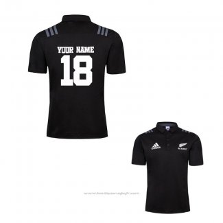 Maillot Polo Nouvelle-zelande All Blacks Rugby 2018-2019 Font01