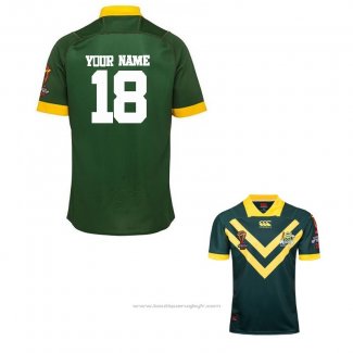 Maillot Australie Kangaroos Rugby RLWC 2017 Domicile Font01