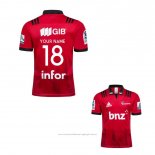 Maillot Crusaders Rugby 2018 Domicile Rouge Font02