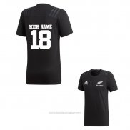 Maillot Nouvelle-zelande All Blacks Rugby 2018 Noir Font01