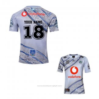 Maillot Nouvelle-zelande Warriors Rugby 2019 Gris Font02