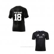 Maillot Nouvelle-zelande All Blacks Rugby 2019-2020 Domicile Font01