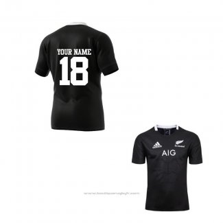 Maillot Nouvelle-zelande All Blacks Rugby 2019-2020 Domicile Font01