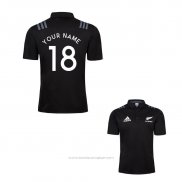 Maillot Polo Nouvelle-zelande All Blacks Rugby 2018-2019 Font02