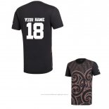 Maillot Nouvelle-zelande All Blacks Maori Rugby 2019 Marron Font02