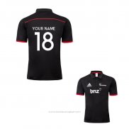 Maillot Polo Crusaders Rugby 2019 Noir Font02