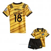 Maillot Enfant Kits Hurricanes Rugby 2018 Domicile Font02