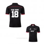 Maillot Polo Crusaders Rugby 2019 Noir Font01