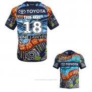 Maillot North Queensland Cowboys Rugby 2018-2019 Indigenous Font02