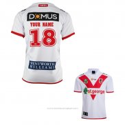 Maillot St George Illawarra Dragons Rugby 2018-2019 Domicile Font02