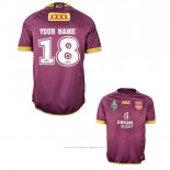 Maillot Queensland Maroons Rugby 2018 Marron Font02