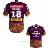 Maillot Brisbane Broncos Rugby 2019 Indigene Font02