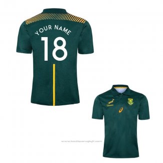 Maillot Polo Afrique du Sud Rugby 2020 Vert Font02