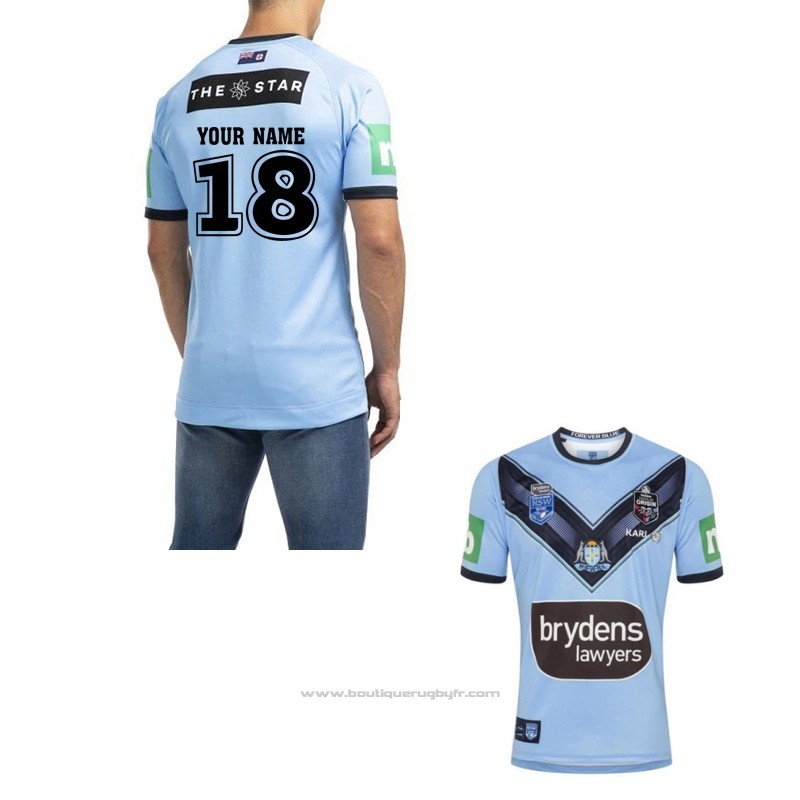 Maillot NSW Blues Rugby 2020 Domicile Font02 pas cher
